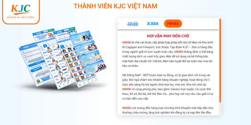 Ý nghĩa khi MM88 chính thức gia nhập KJC Ý nghĩa khi MM88 chính thức gia nhập KJC